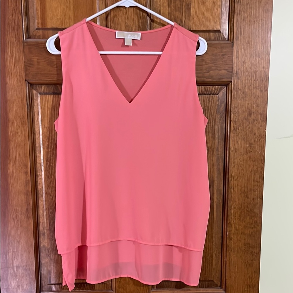 Michael Kors Pink Sleeveless Top Large